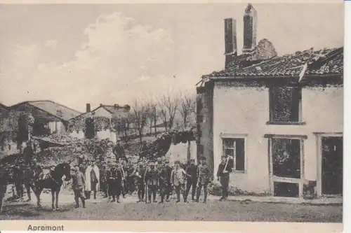 Apremont Partie Zerstörtes Haus feldpgl1915 200.861