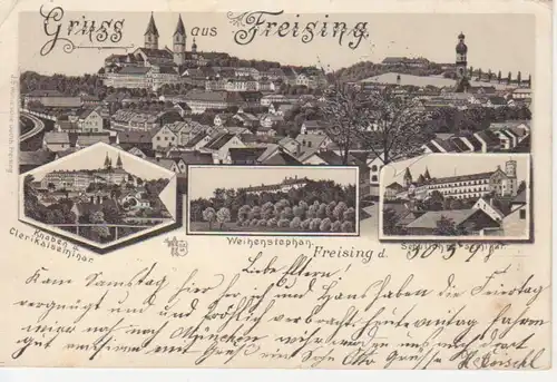 Freising Teilansichten Panorama gl1898 203.483