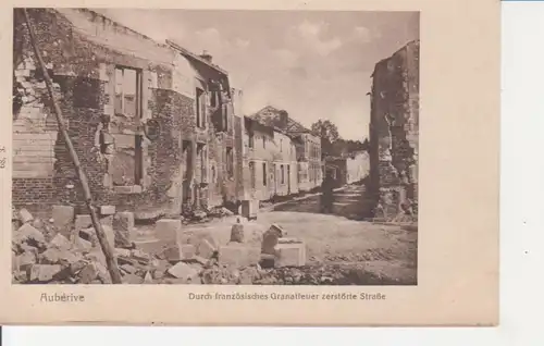 Aubérive Zerstörte Straße ngl 200.885