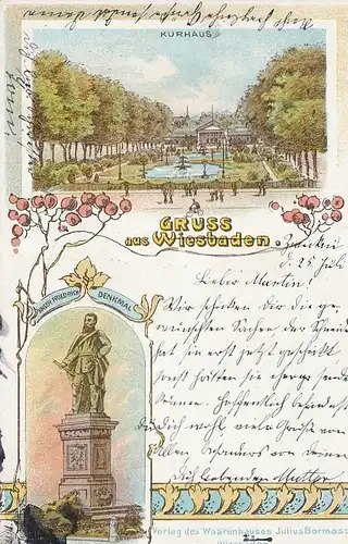 Wiesbaden Kurhaus und Denkmal ngl 130.189