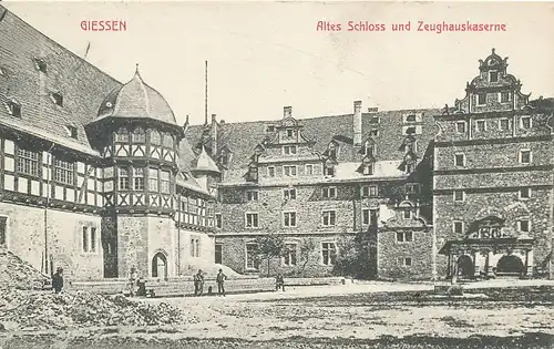 Gießen Altes Schloss und Zeughauskaserne gl1911 130.483