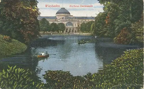 Wiesbaden Kurhaus Gartenseite gl1930 130.197