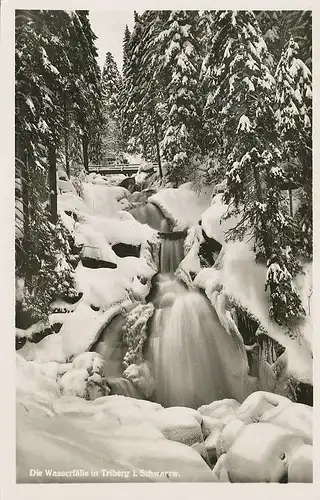 Triberg Wasserfall im Winter ngl 133.223