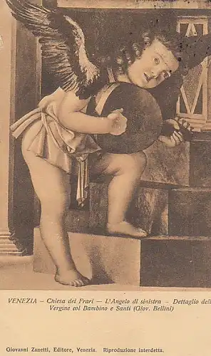 Venezia Chiese die Frari L'Angelo gl~1920? B9302