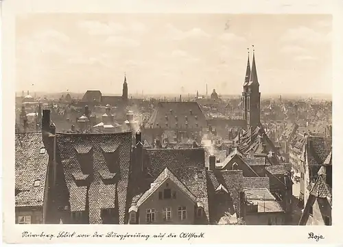 Nürnberg von Burgfreiung auf die Altstadt ngl C0640