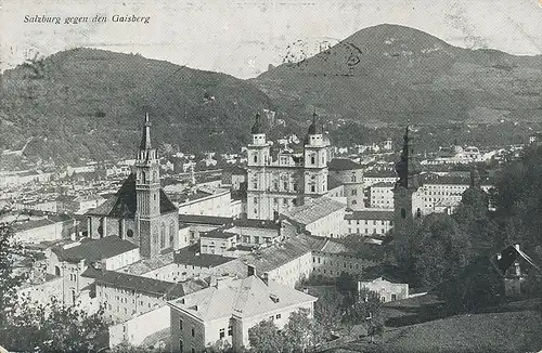 Salzburg Panorama gegen den Gaisberg gl1911 130.074