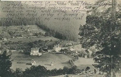 Bad Wildbad Blick auf den Windhof gl1938 133.587