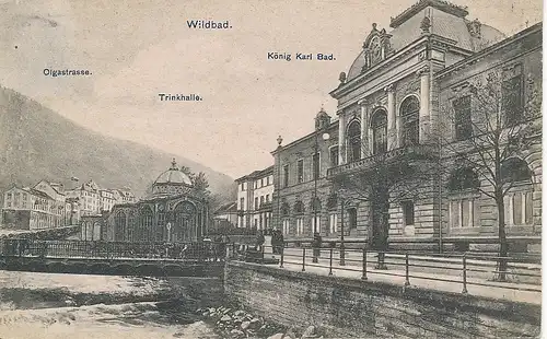 Bad Wildbad Partie am König Karl Bad gl1903 133.599