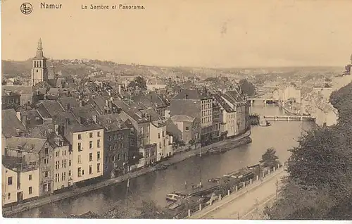 Namur La Sambre et Panorama feldpgl1918 B9777