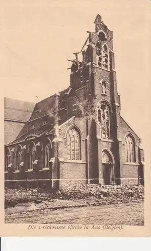 Die zerschossene Kirche in Ans ngl 201.068