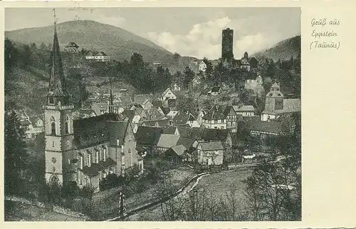 Eppstein im Taunus Panorama gl1955 131.332