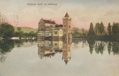 Wasserschloss Anif bei Salzburg gl1911 136.027