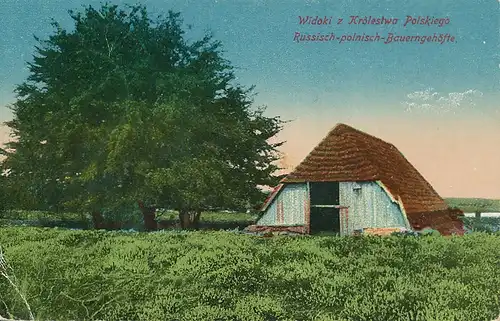 Russisch-polnisches Bauerngehöft feldpgl1917 130.024