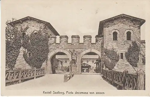 Kastell Saalburg Porta decumana von aussen ngl C1978