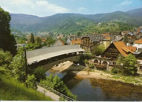 Forbach Holzbrücke über die Murg gl1984 133.438