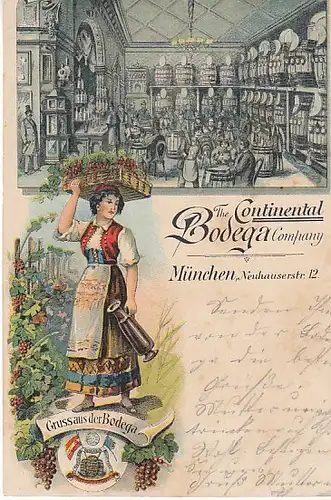 MünchenThe Continental Bodega Comp. Litho gl1898 B9936