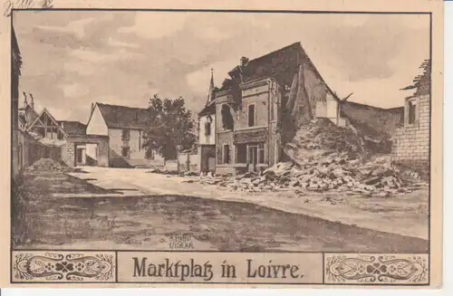 Marktplatz in Loivre feldpgl1916 201.091