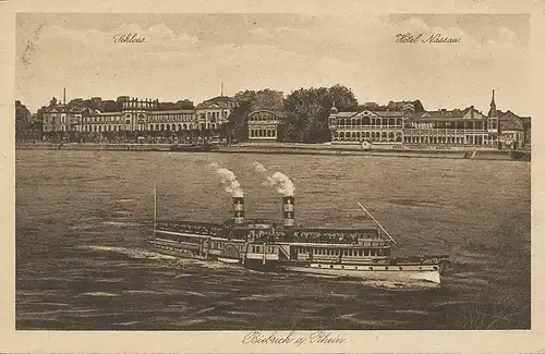 Biebrich a.Rh. Schloss Hotel Nassau gl1926 130.163