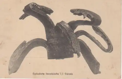 Explodierte französische Granate feldpgl1916 201.189