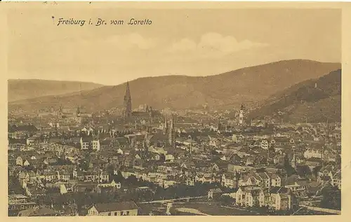 Freiburg vom Loretto gesehen gl1909 134.498