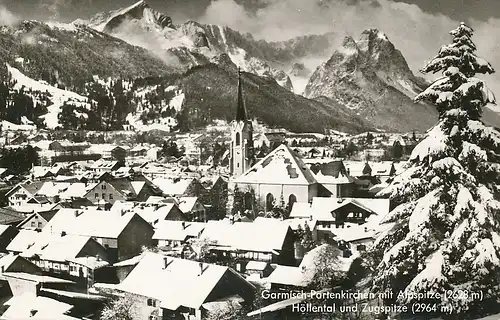 Garmisch-Partenkirchen Panorama glca.1962 128.258