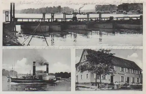 Freistett Rheinbrücke Gasthaus Rheinlust gl1939 206.580