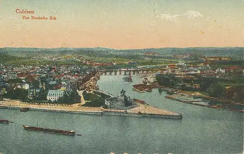 Koblenz Deutsches Eck und Panorama ngl 134.022