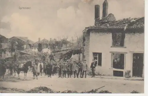 Apremont Zerstörte Häuser feldpgl1915 200.953