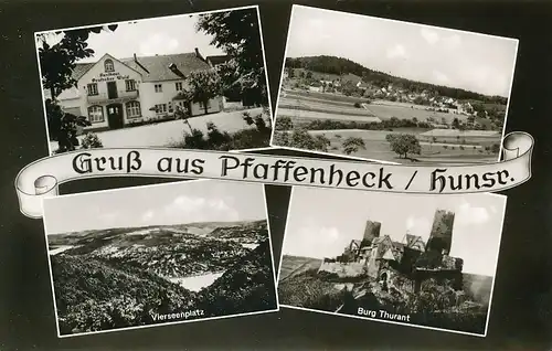 Pfaffenheck Gasthaus Dt. Wald Burg Panorama ngl 133.899