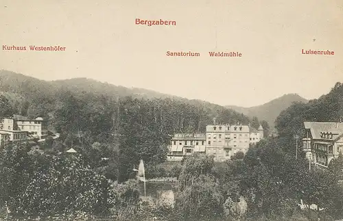 Bergzabern Kurhaus Sanatorium Luisenruhe ngl 131.574