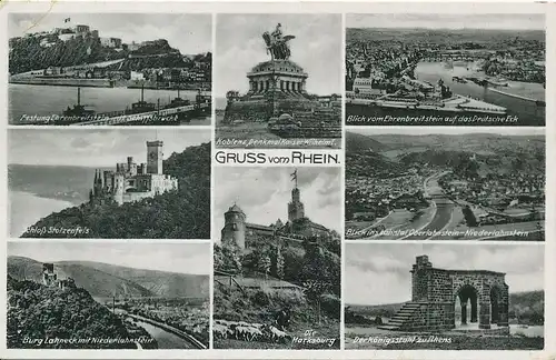 Koblenz und Umgebung Teilansichten feldpgl1940 133.950