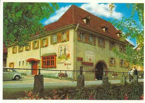 Kandern/Baden Hist.Gasthaus z.Weserei Werbekarte C1757