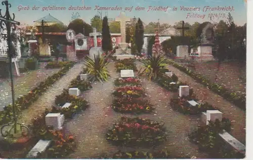 Vouziers Friedhof Grab dt.Kameraden feldpgl1915 201.467