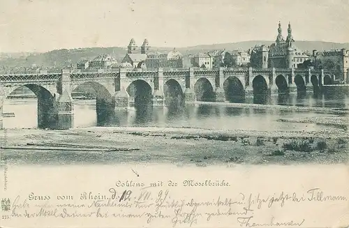 Koblenz Moselbrücke gl1899 134.046