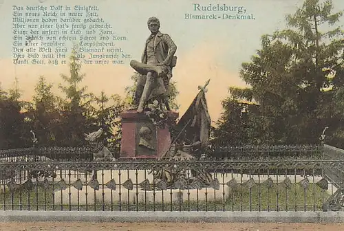 Rudelsburg Bismarck-Denkmal gl1908 B9112