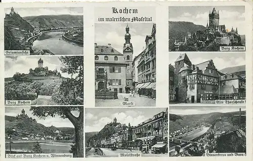 Cochem a.d. Mosel Teilansichten gl1939 134.076