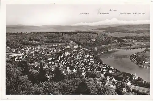 Waldshut/Hochrhein mit Alpenkette ngl C1774