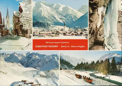 Oberstdorf Panorama Teilansichten im Winter ngl 135.367