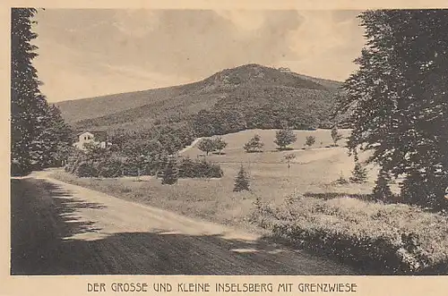 Der Große u.Kleine Inselsberg m.Grenzwiese ngl B9313