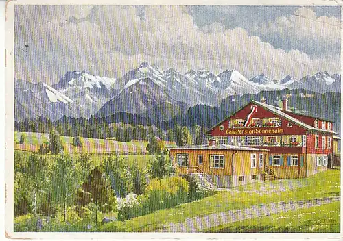 Sonthofen/Oberallgäu Pension Sonnenalm gl1937? C1795