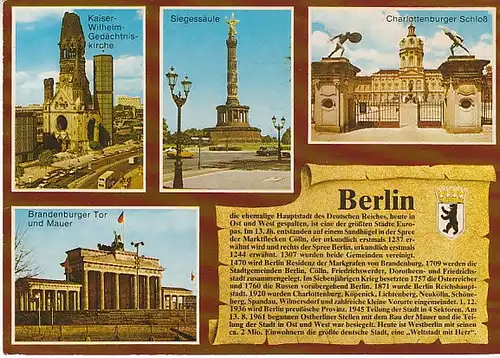 Berlin Mehrbildkarte gl1986 C0225