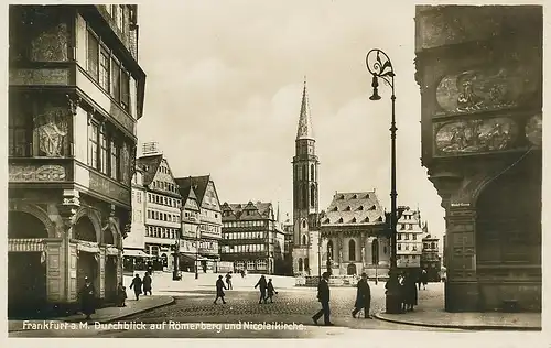 Frankfurt a.M. Römerberg mit Nicolaikirche ngl 132.025