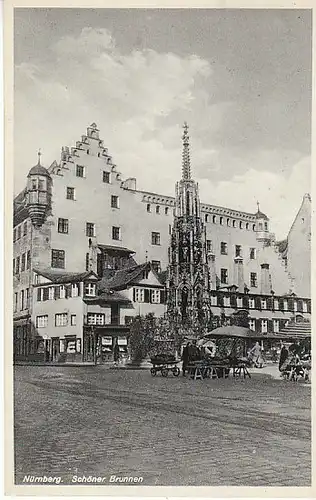 Nürnberg Schöner Brunnen gl1935 C1918