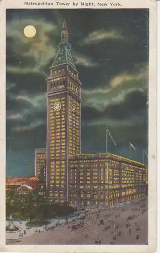 New York Metropolitan Tower by night gl1924 204.448