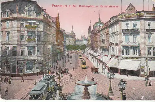 Frankfurt/M. Kaiserplatz und ~straße feldpgl1916 C1973