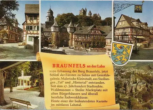 Braunfels an der Lahn Teilansichten gl1973 130.378