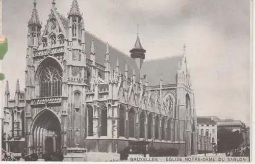 Brüssel Kirche Notre-Dame du Sablon feldpgl1915 203.726