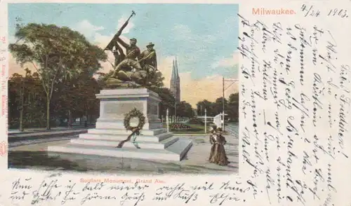 Milwaukee Soldiers Monument Grand Avenue gl1903 204.256