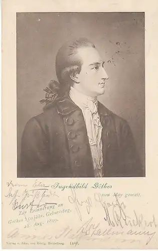 MAY Goethe Erinnerung zum 150.Geburtstag gl1899 C0356