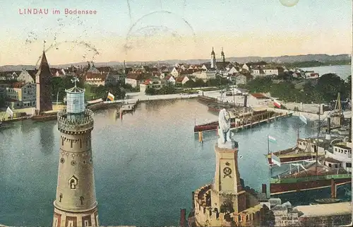 Lindau Bodensee Hafen gl1906 134.797